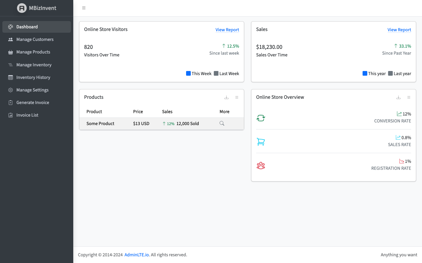 MBizInvent screenshot